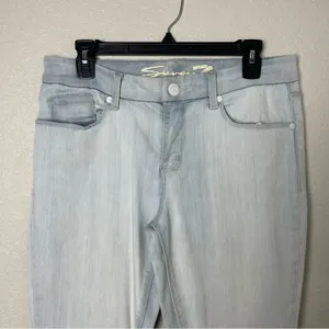 Seven7 Light Blue Skinny Jeans Low Rise Size 10 thumbnail 2