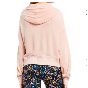 FP Movement Free People Believer Hoodie Pink Lace Up‎ Sweatshirt Womens M thumbnail 3