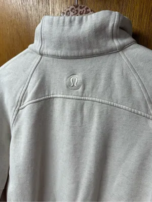 Lululemon Scuba Oversized Funnel Neck Half 1/2 Zip Sweatshirt Long Gold XS/S thumbnail 9