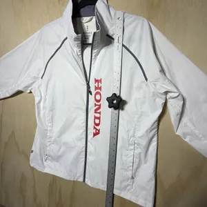 Honda Elevate Women's XL‎ White Full Zip Windbreaker Jacket Lightweight thumbnail 4