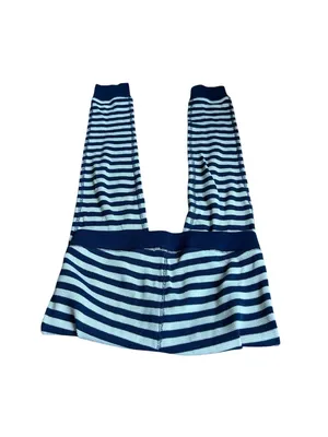 J. CREW blue and white striped pajama pants thumbnail 2