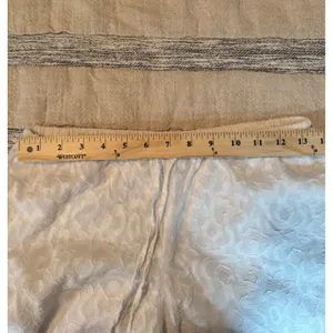 Tommy Bahama Womens White Cotton Jacquard Wide Leg Drawstring Pants XS thumbnail 3