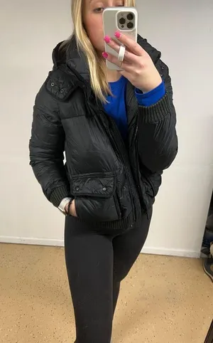 Abercrombie Black Puffer Coat thumbnail 8