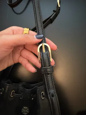 Tory Burch Bucket Bag Leather Drawstring thumbnail 3