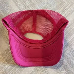 Pink & White with Silver Crown Jewel Trucker Hat thumbnail 3