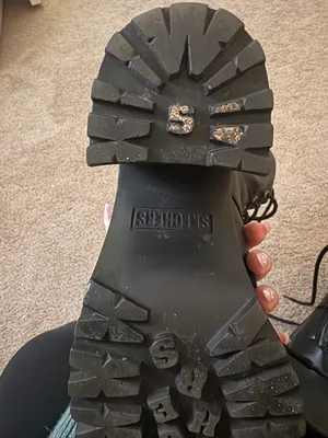 Skechers Platform Black LaceUp Boots thumbnail 6