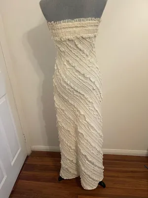 Endless Rose Strapless Ruffle Maxi Dress thumbnail 5