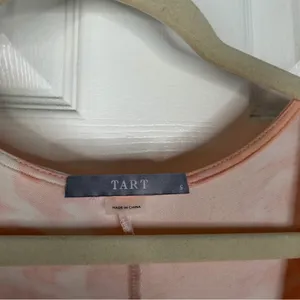 Sz S Tart $108 MSRP NWOT Rayon Peach Tie Die Jumpsuit thumbnail 7