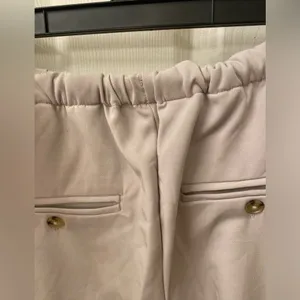 Free People Tyler Menswear Trousers - cream size small thumbnail 6