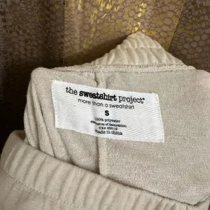 The Sweatshirt Project Ivory Cream Soft Lounge Sleep Pajama Pants Small NWT thumbnail 3