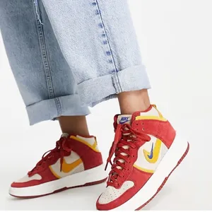 Nike Dunk High Up Cinnabar Red Gold Sneakers Women’s 10.5‎ thumbnail 1