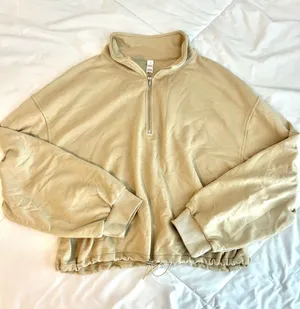 Tan half zip pullover Size L thumbnail 1