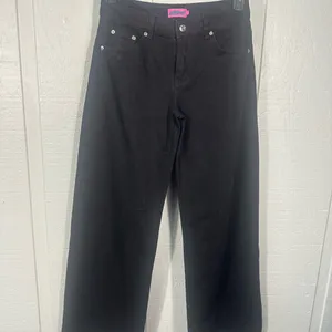 Edikted Black Womens Wide Leg Jeans Size 4 EUC thumbnail 2