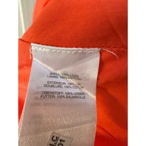 J.Crew Red Orange Linen Pull On Skirt with Pockets J3480 Women Size Small NEW thumbnail 7