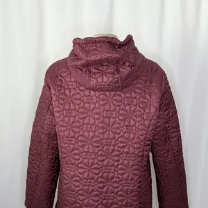 NWT!! KATE SPADE New York Water Resistant Hooded Floral Quilted Jacket X-Large thumbnail 11