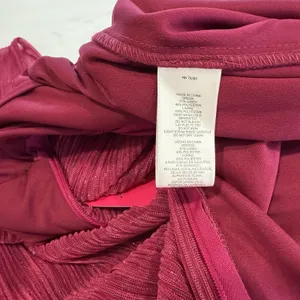 NWT Alex Evenings Fuchsia Pink Shimmer‎ Sleeveless Maxi Gown Dress Size 10 thumbnail 11