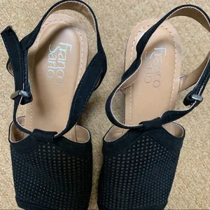 Franco Sarto Clinton 2 Black Wedges thumbnail 6