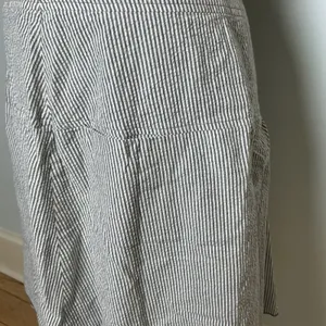 Seersucker Striped A-Line Midi Skirt Blue White Small Newport News by D.A.R. thumbnail 4