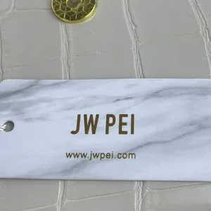 NEW JW Pei White Croc Vegan Leather Faux Crossbody Strap Top Handle Handbag OS thumbnail 5