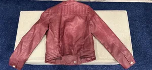 Majorelle Girls Burgundy Faux Jacket thumbnail 2