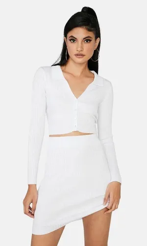 Dolls Kill White Two Piece Set thumbnail 1