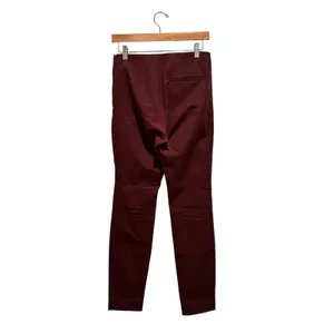 COS Womens Burgundy Slim Fit Side Zip Trousers Pants Size 6 Workwear Minimalist thumbnail 2