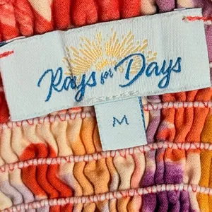 Rays for Days Ivy Top‎ Medium Tropical Hawaii Spring Summer Floral Maximalist thumbnail 6