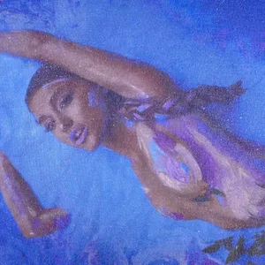 Ariana Grande God Is A Woman Tour Purple Crewneck Sweater thumbnail 4