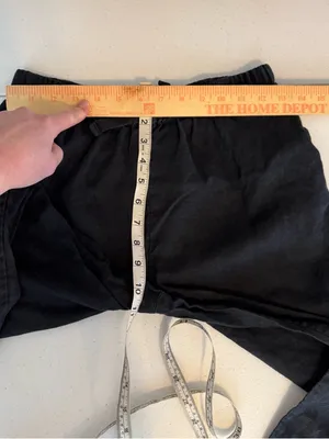 Quince 100% linen pull on‎ pants black elastic waist women’s size small casual thumbnail 5