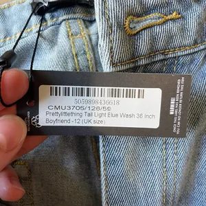 Pretty Little Thing NWT TALL Blue Jeans thumbnail 4