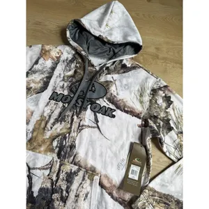 NWT Womens Mossy Oak white camo‎ pullover perfect hoodie outdoor hiking size L thumbnail 4