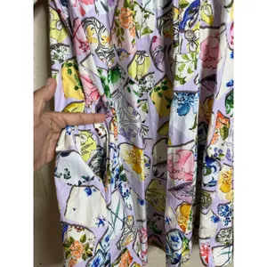 Anthropologie Pollie Short-Sleeve Swing Tunic Mini Dress Shattered Porcelain M thumbnail 6