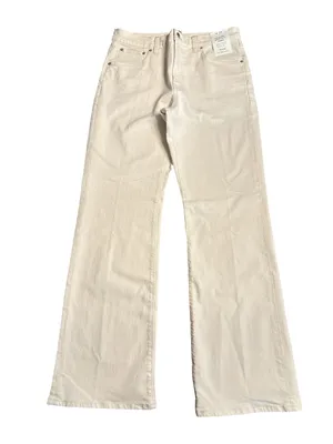 Madewell women’s Relaxed Bootcut Jeans vintage canvas (cream) Size 30 NWT thumbnail 4