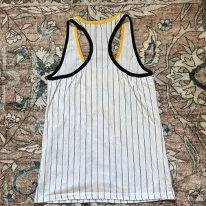 MLB 5th & Ocean Women's Racerback Pinstripe Glitter Tank Top T-Shirt Size Small thumbnail 7