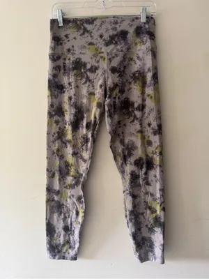 Lululemon Align Super-High-Rise Pant 28" Radial Tie Dye Mauve Grey Multi Size 10 thumbnail 2