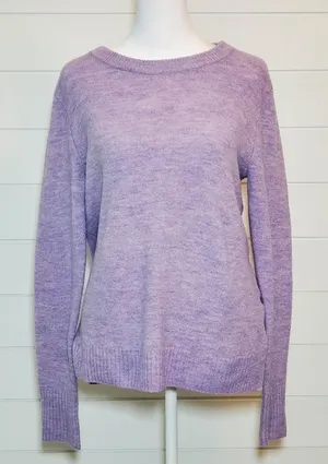 Old Navy‎ Crew Neck Lilac soft sweater Size M thumbnail 1