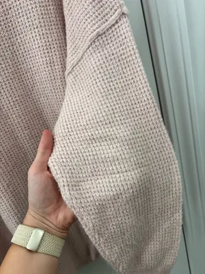 Aerie oversized sweater pink thumbnail 8