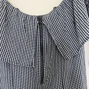 American Eagle Off‎ The Shoulder Dress Checkered Gingham Spring Layered Mini XS thumbnail 5