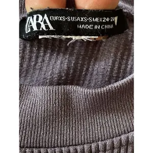 Zara Cropped Ribbed Tee For Girls Size XS thumbnail 2