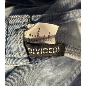 Divided H&M Denim Bib Overall Jumper Dress Women's 6 O-ring Racerback Trendy thumbnail 8