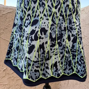 Herve Leger Kollette caged animal jacquard fit and flare dress size extra small thumbnail 5