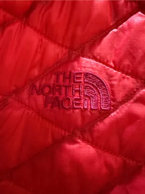 NORTH FACE Coral Quilted Down Nylon Jacket Thermoball Full Zip Size Larhe thumbnail 3