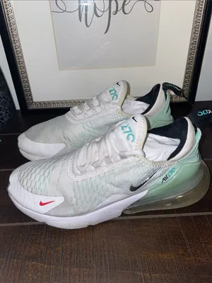 Nike Air Max 270 Sneakers White & Mint Foam Size 7.5 DQ7652-100 thumbnail 5