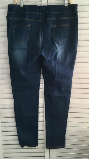 Dark Blue Jeggings, 3XL Size 3X thumbnail 2
