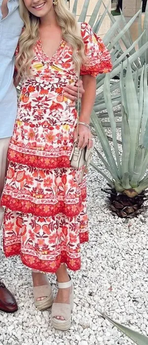 Farm Rio Maxi Floral Dress thumbnail 1