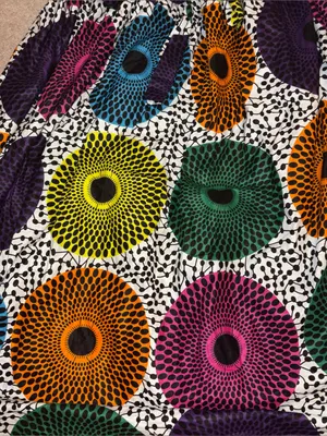 Touch Me Boho Abstract Geometric Print Maxi Skirt XL 100% Cotton thumbnail 4