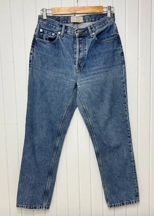 Everlane Women's Straight Leg Blue Jeans size 27‎ crop thumbnail 1