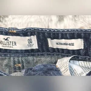 Hollister ultra high rise jean skirt sz 00. thumbnail 3