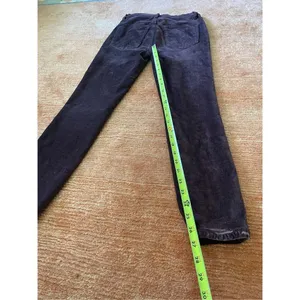 Free People Mulberry Cyndi High Rise Stretch Velvet Pants W28 thumbnail 9