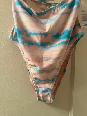 Forever 21 One Piece Bathing Suit – Small In Cloudwash thumbnail 6